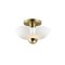 Maxim Lighting Poppy 12'' Flush Mount, White/Satin Brass 11390WTSBR - alternate 1